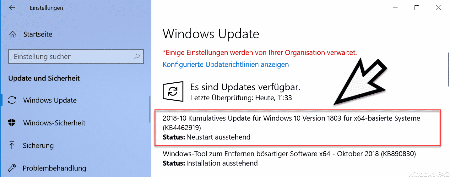 Download Update KB4462919 für Windows 10 Version 1803 Build 17134.345