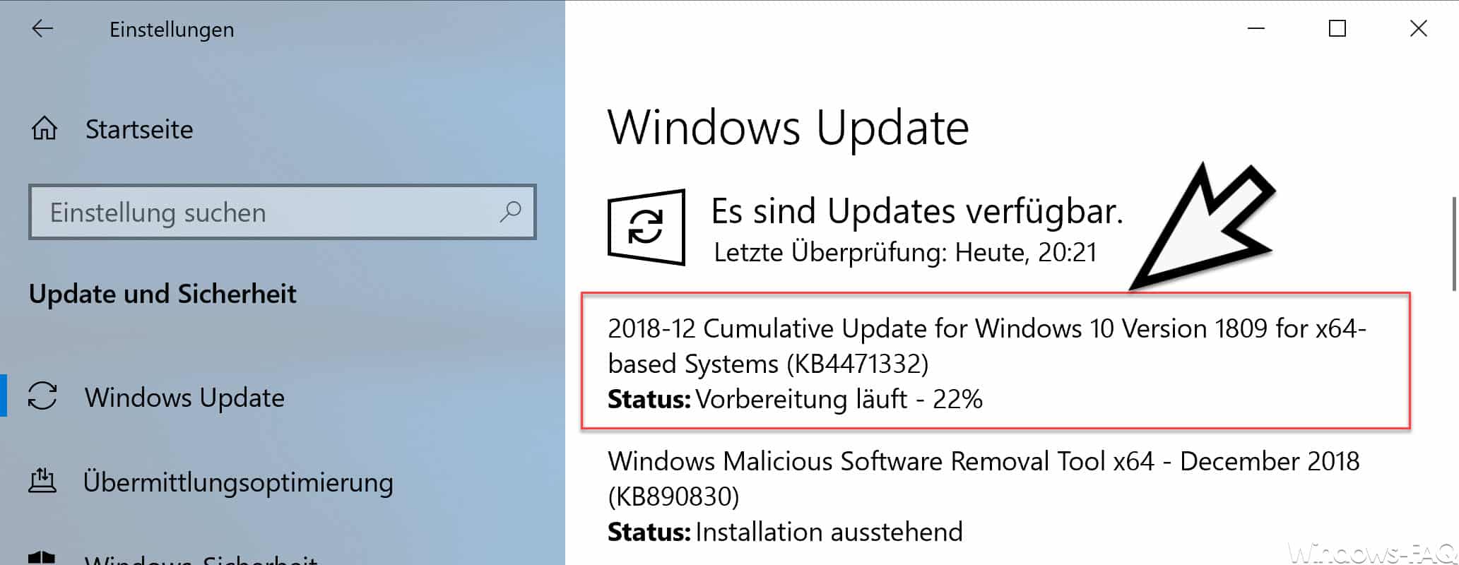 Update KB4471332 für Windows 10 Version 1809 Build 17763.194