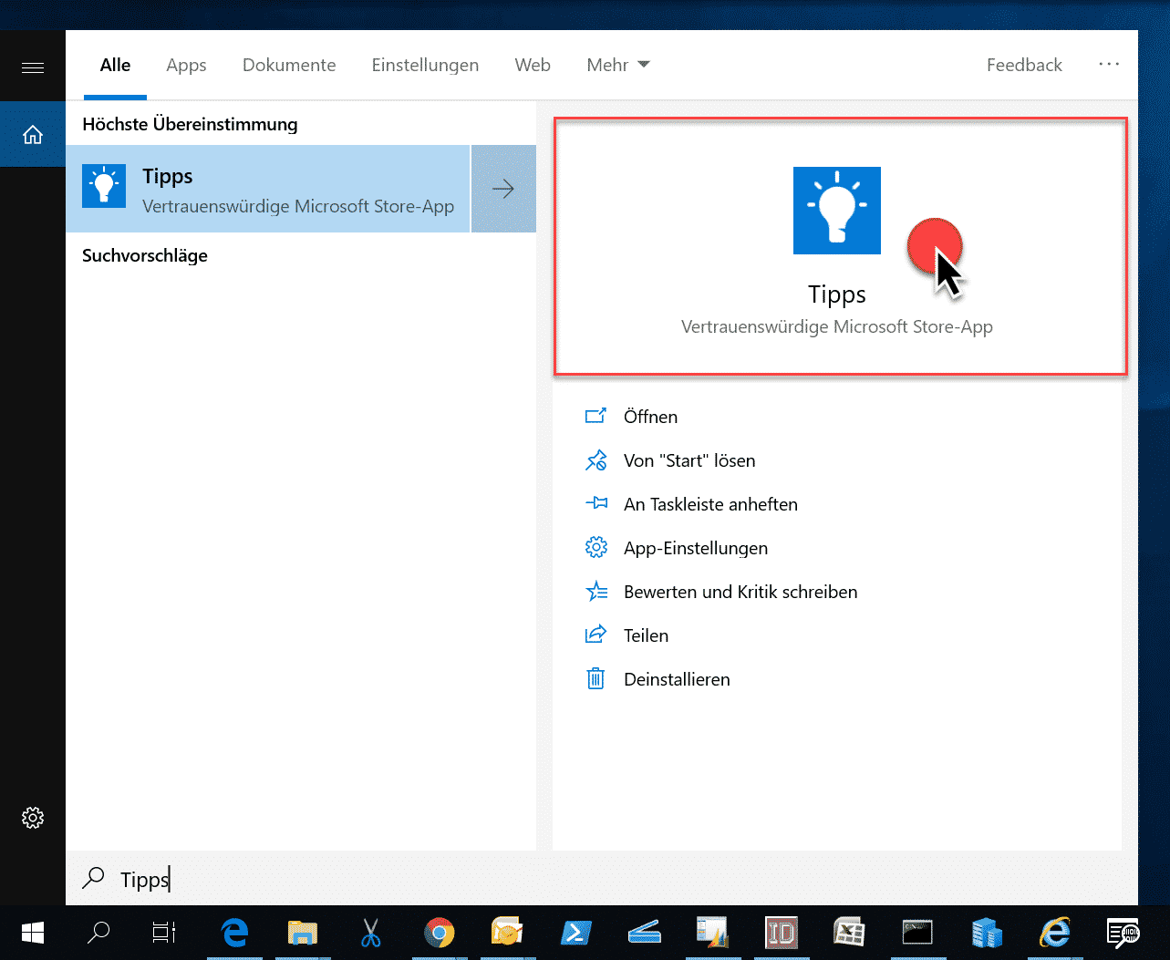Tipps vertrauenswürde Microsoft Store App