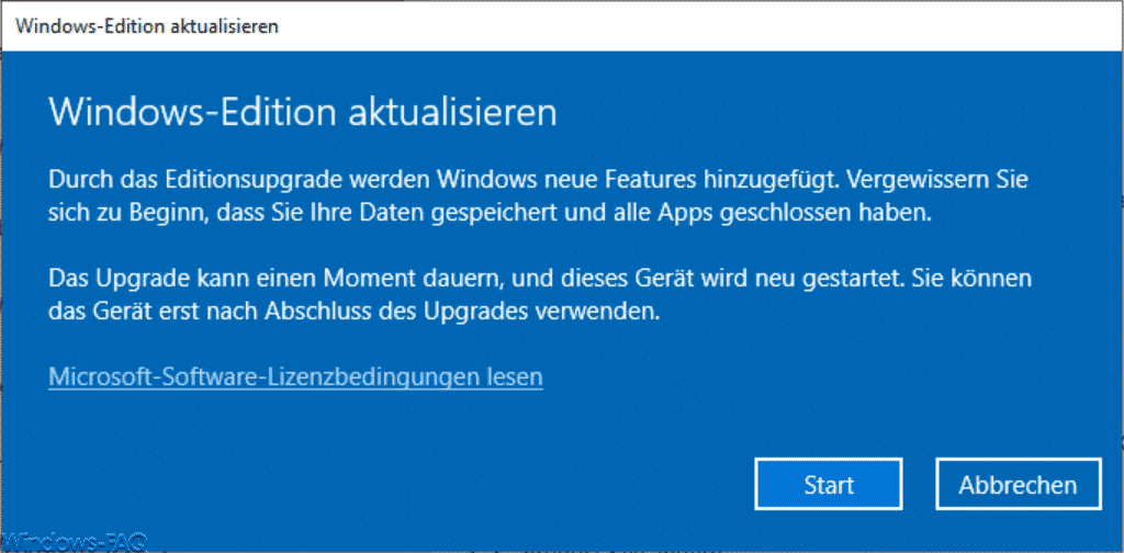 Windows 10 Home Windows Edition aktualisieren