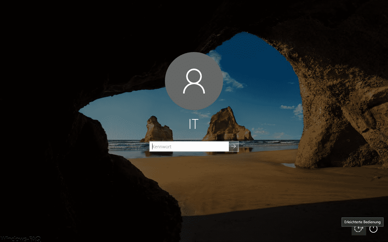 Windows Anmeldung mit normalem Profilbild