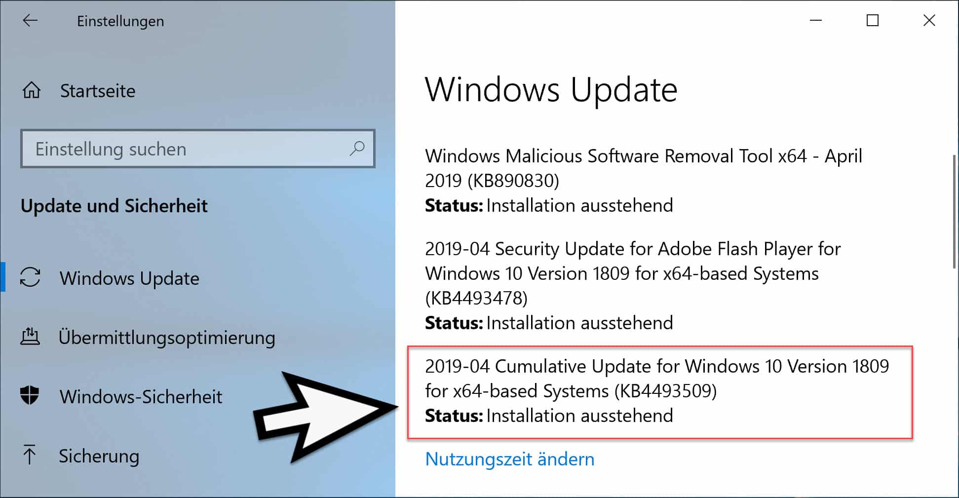 Download Update KB4493509 für Windows 10 Version 1809 Build 17763.437