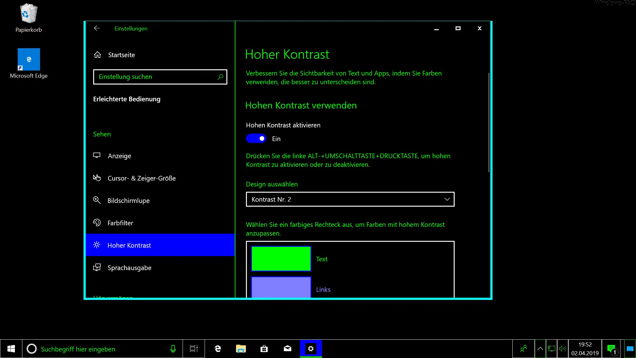 Kontrast 2 Windows 10