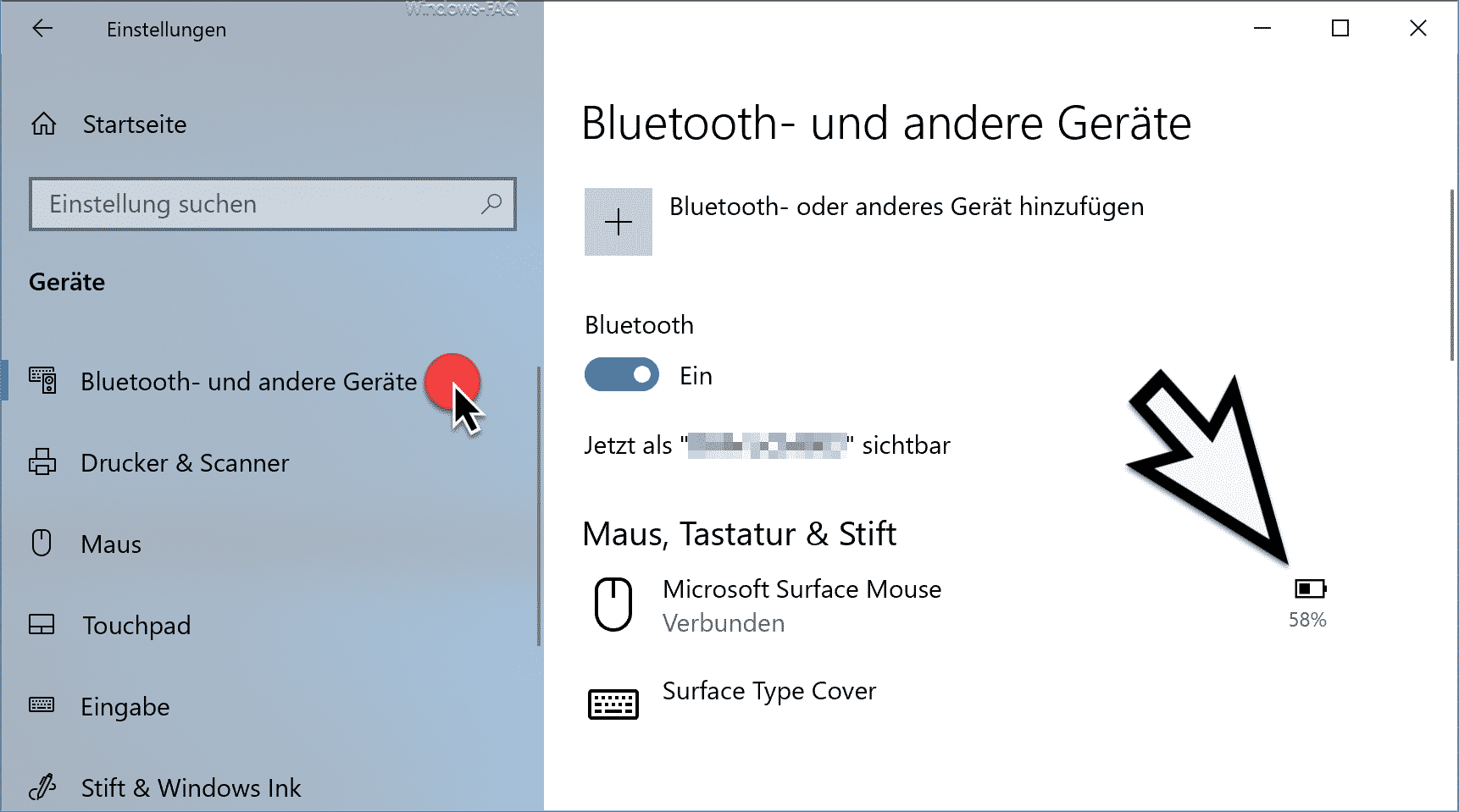 Akkustand der Bluetooth Geräte bei Windows 10 anzeigen lassen