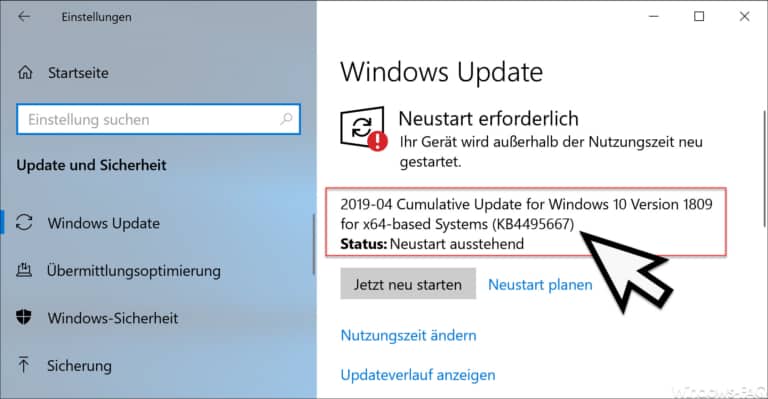 KB4495667 Update für Windows 10 Version 1809 erschienen (Build 17763.475)