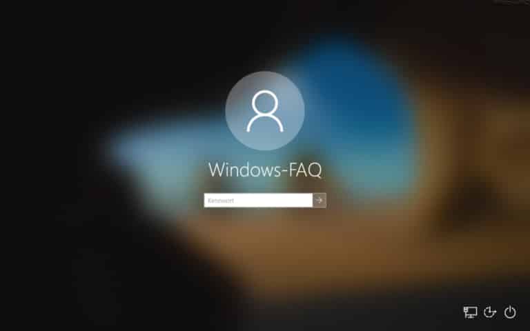 Unscharfen oder verschwommenen Windows 10 Anmeldebildschirm wieder scharf darstellen
