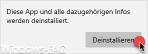 Chrome Diese App und alle dazugehörigen Infos werden deinstalliert