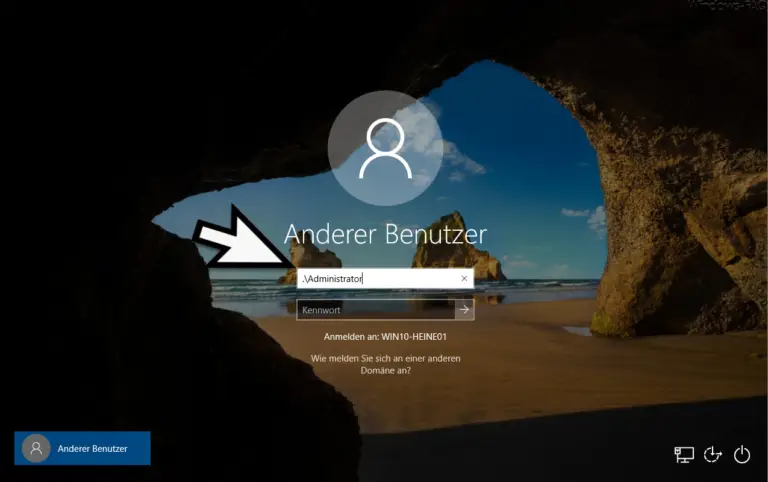 Wie funktioniert die lokale Anmeldung an einem PC in der Domäne