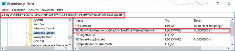 Windows Updates auch über getaktete Verbindungen herunterladen