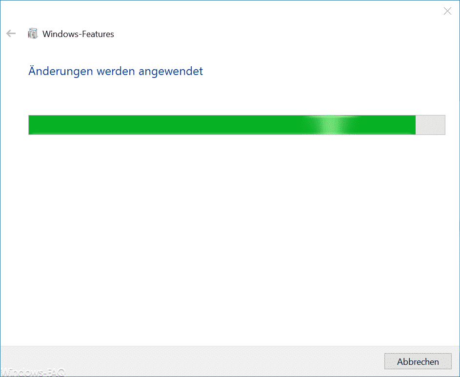 Sandbox Änderungen werden angewendet