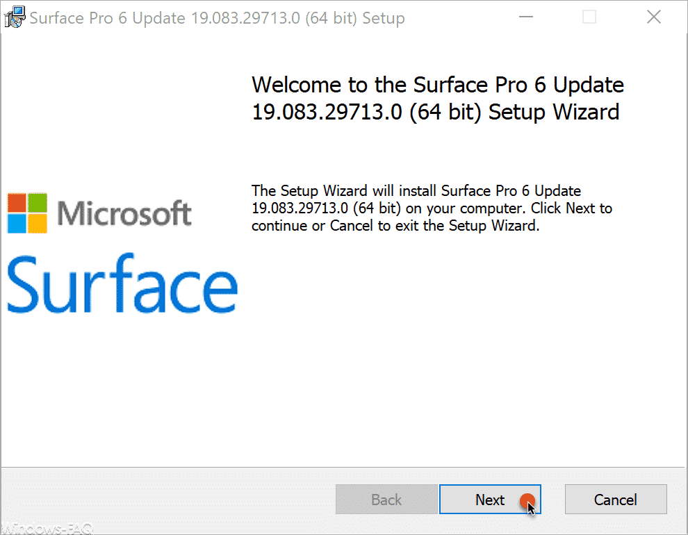 Download und Installation von Microsoft Surface Firmware & Treiber Updates