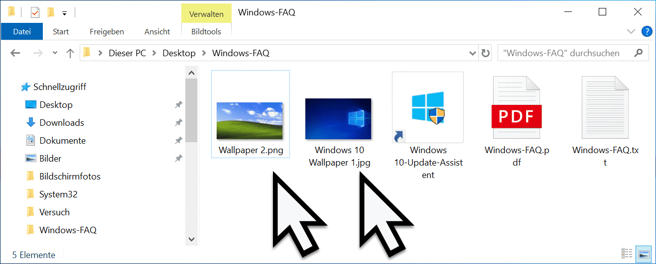 Dateiinhalte werden im Windows Explorer angezeigt