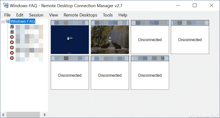 RDCManager – Ein Remote Desktop Manager mit Anzeige von mehreren RDP-Verbindungen in einem Fenster
