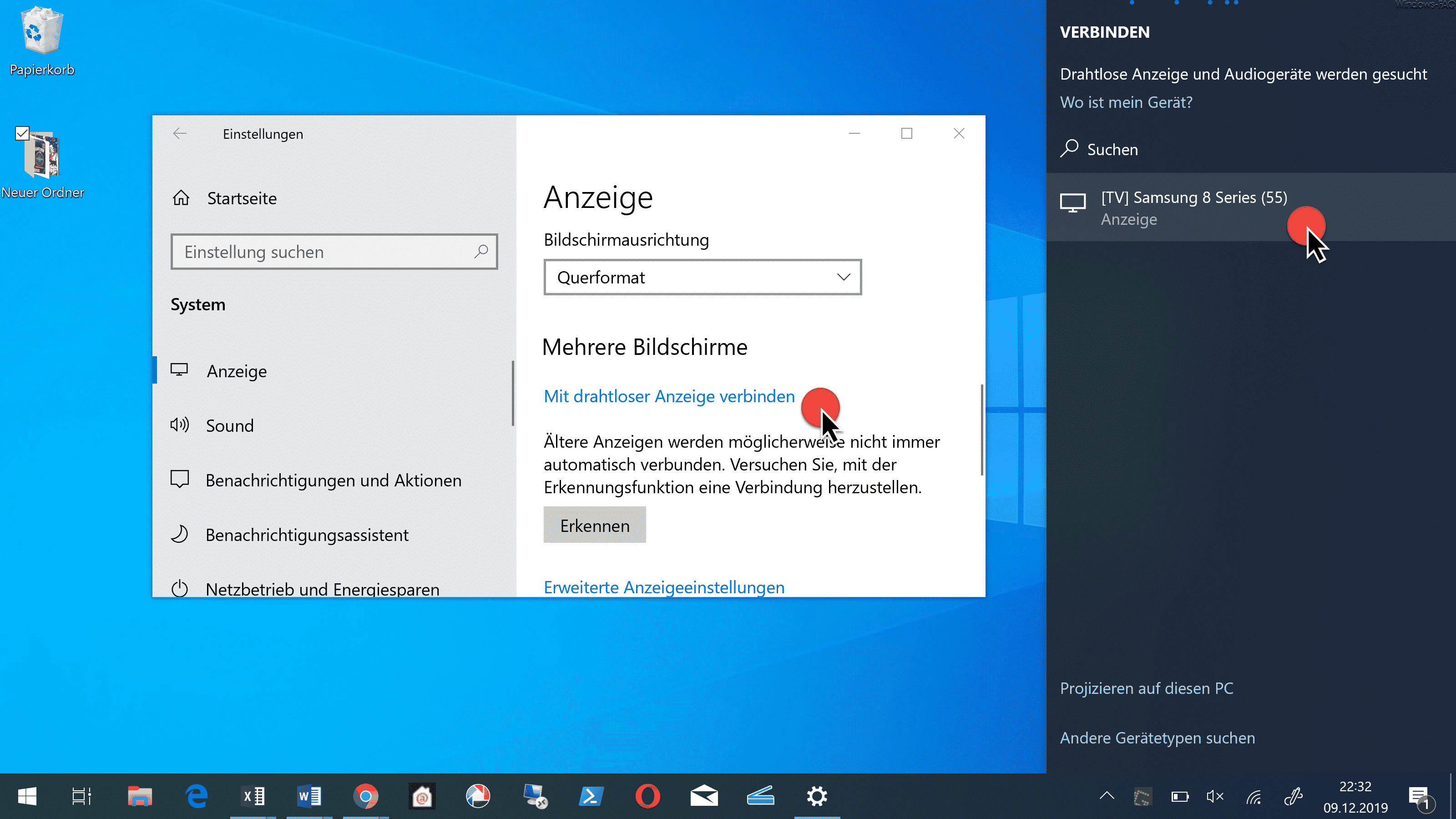 Windows 10 mit einem TV verbinden und Bild per WLAN übertragen