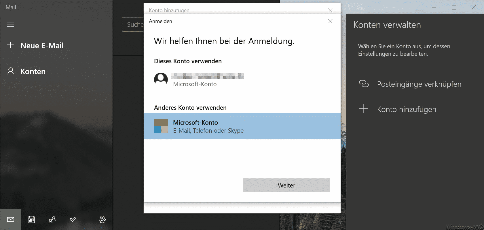 Windows Mail Anmelden