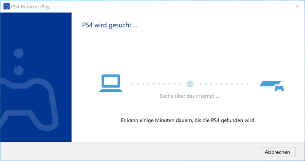 PS4 wird gesucht - PS4 Remote Play Windows 10