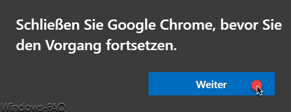 Schließen Sie Google Chrome