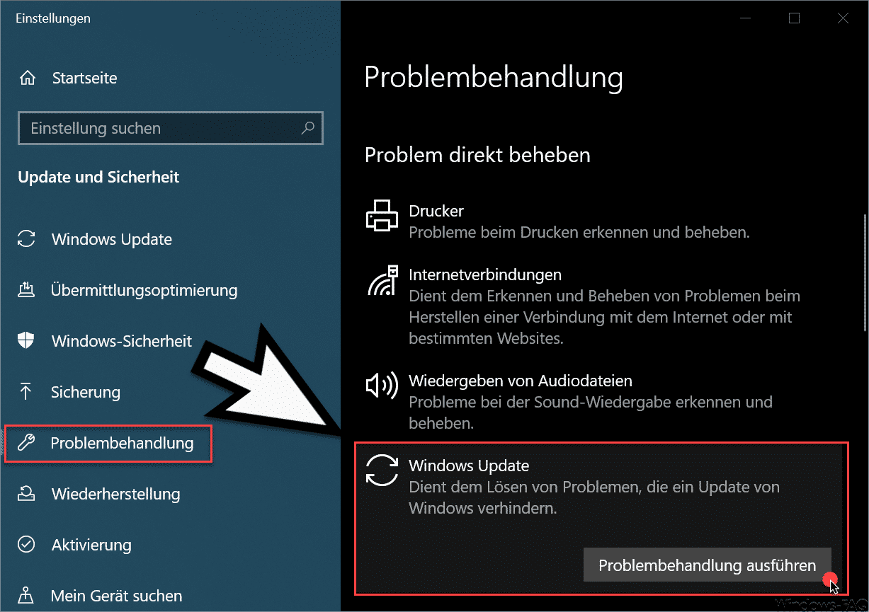 Troubleshooter Windows. Please run windows updates