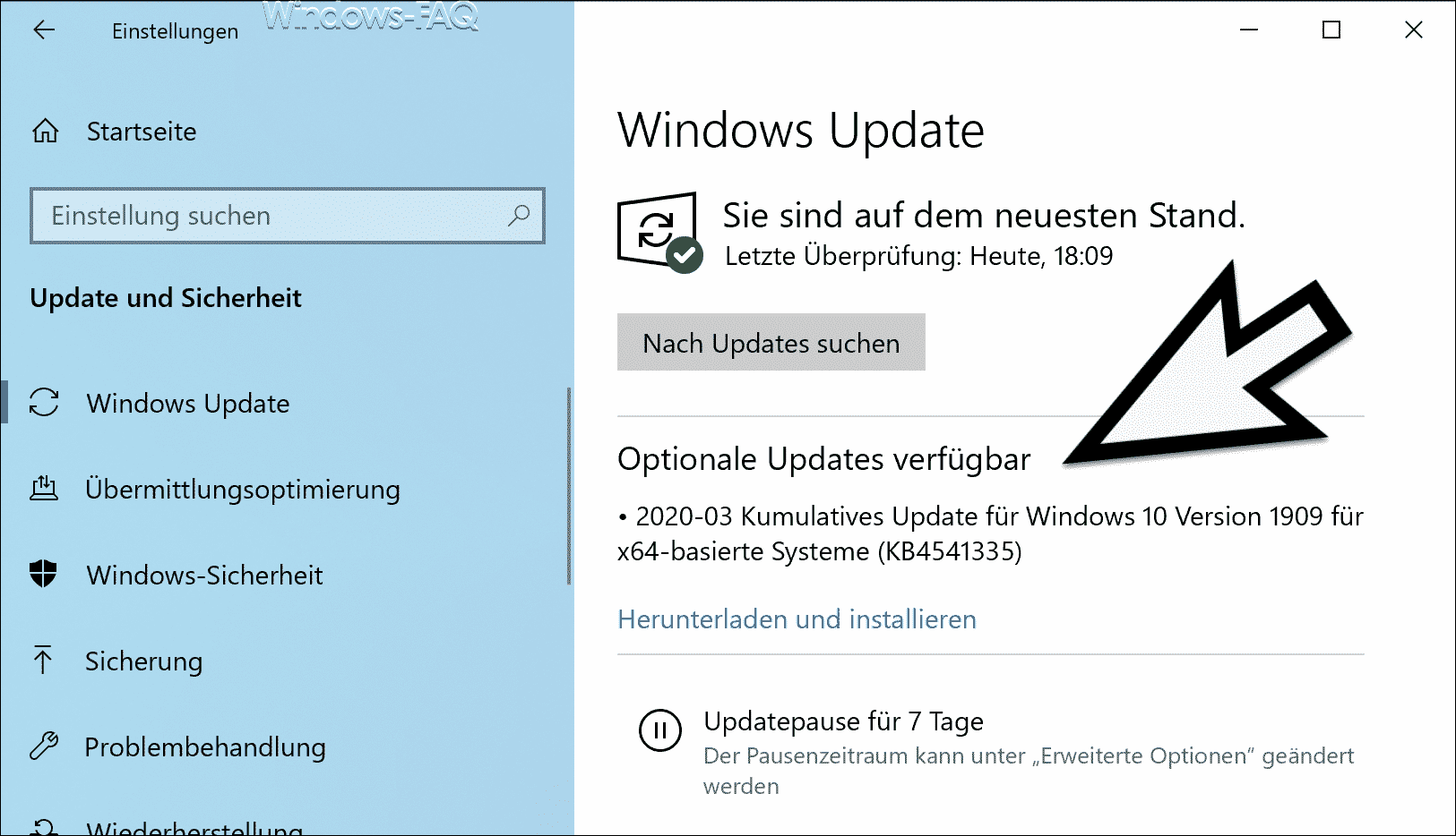 Download KB4541335 Update für Windows 10 1903 und 1909 (OS Build 18362.752 und 18363.752)