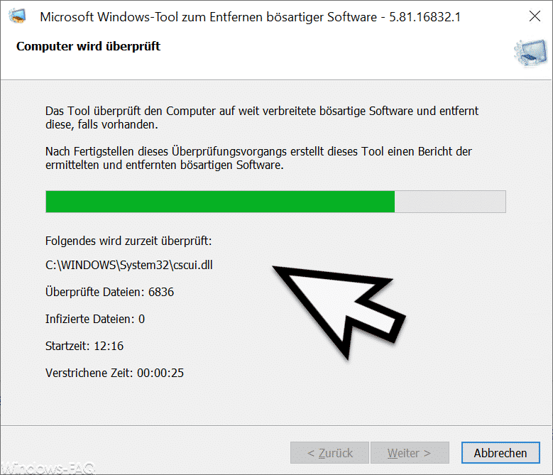 MRT – Microsoft Windows-Tool zum Entfernen bösartiger Software