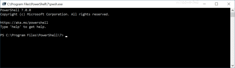 Download und Installation PowerShell 7 - Windows FAQ