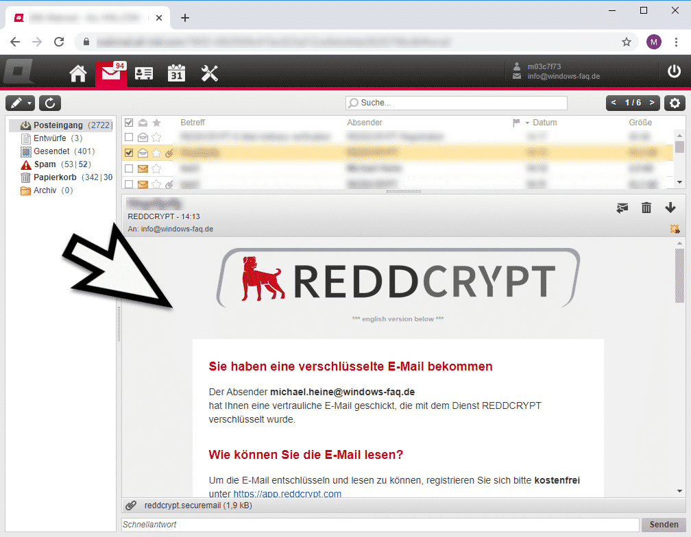 REDDCRYPT Webmail