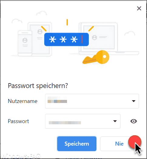 Passwörter im Chrome doch speichern