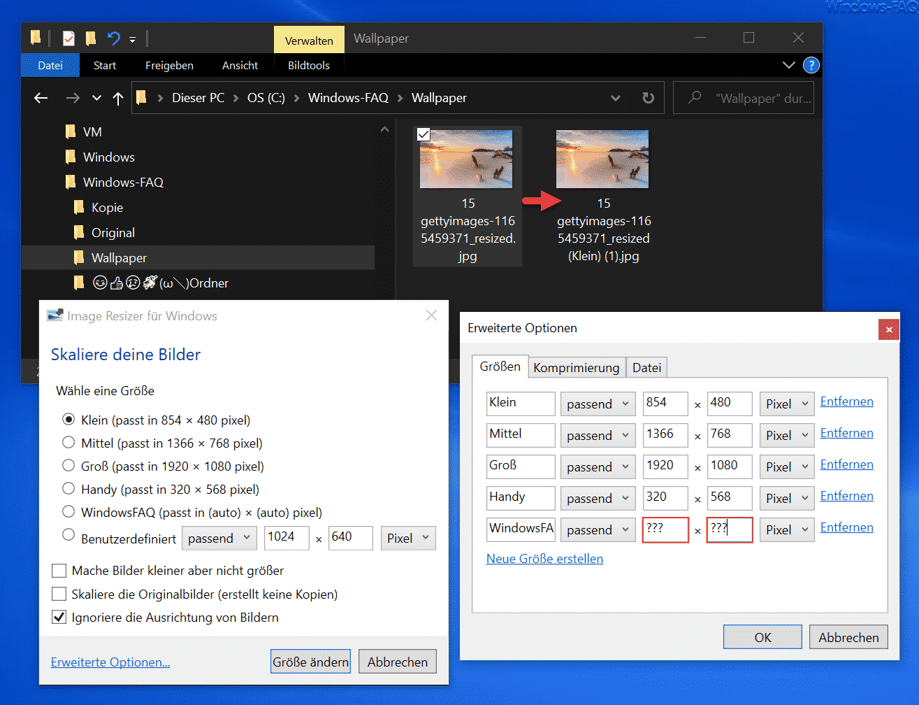 Image Resizer – Bilder verkleinern direkt im Windows Explorer mit den Microsoft PowerToys