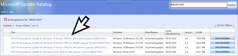 Update KB4551853 für Windows 10 Version 1809 (Build 17763.1217)