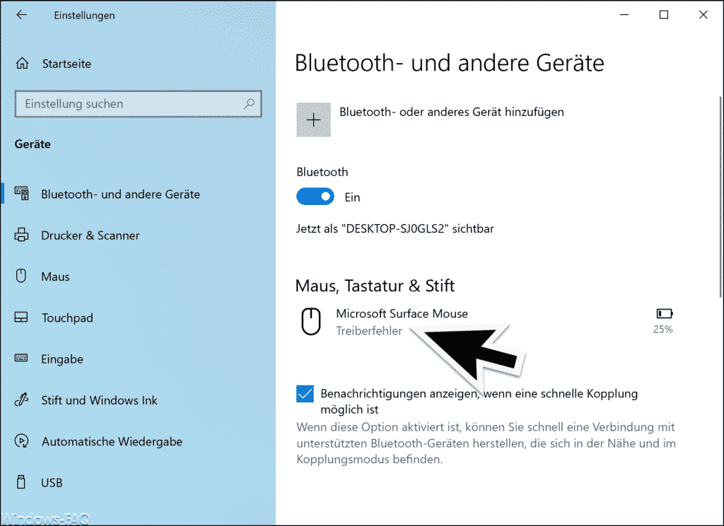 Bluetooth Treiberfehler Windows 10
