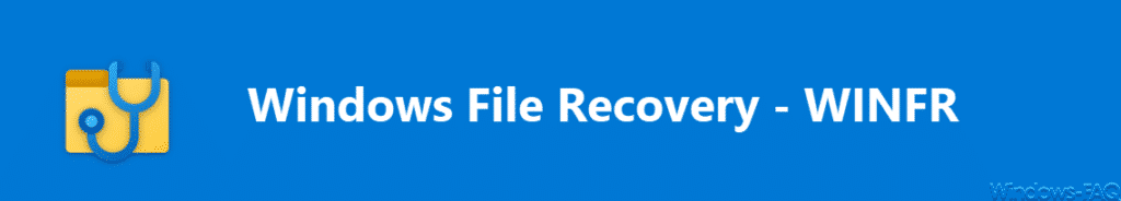 Windows File Recovery Tool WINFR
