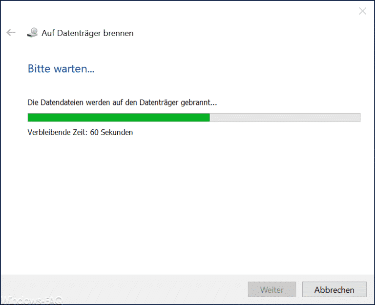 CD oder DVD brennen mit dem Windows Explorer Windows FAQ