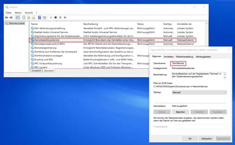 Ein interner Fehler ist aufgetreten - RDP - Windows FAQ