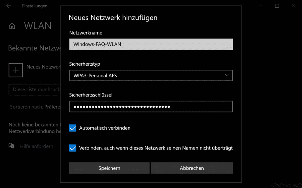 WLAN Passwort bzw. Sicherheitschlüssel anzeigen Windows FAQ