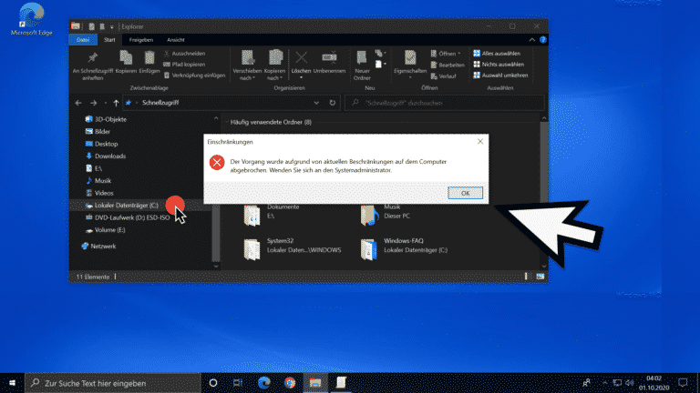 Verhindern, dass Windows Anwender im Explorer auf die lokalen Laufwerke zugreifen können