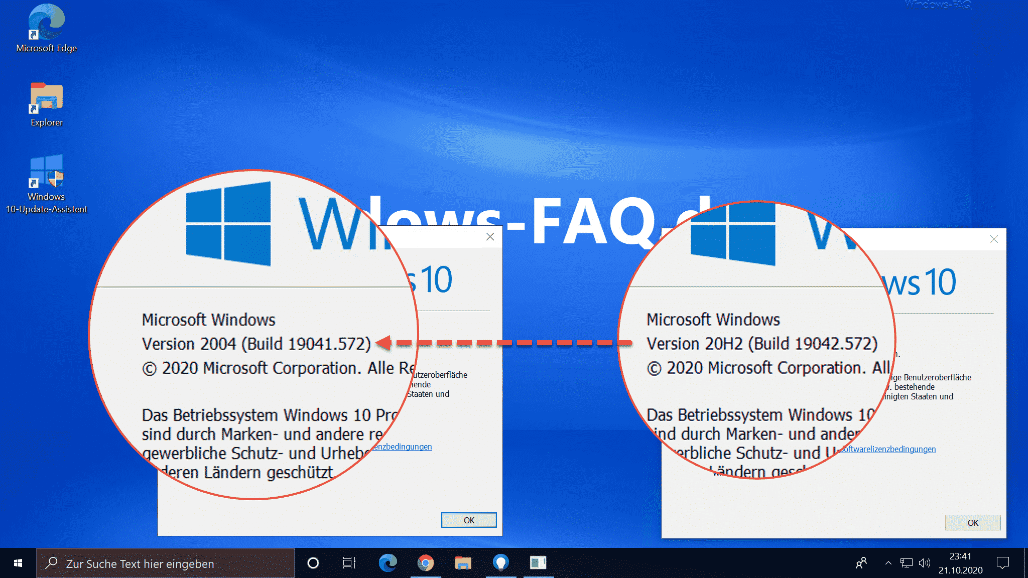 Deinstallation Windows 10 20H2 (2009) – Probleme mit dem Windows Update