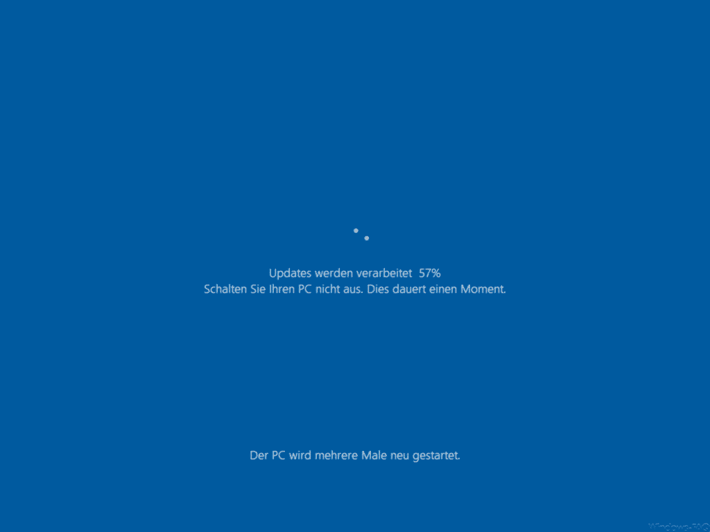 Windows 10 20H2 Updates werden verarbeitet