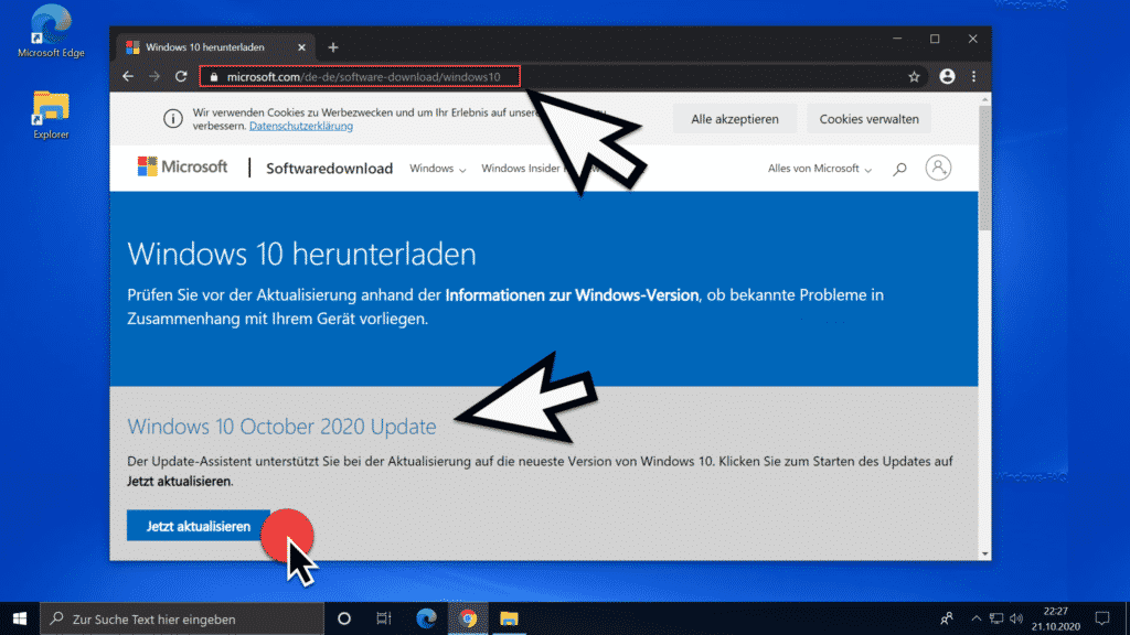 Windows 10 Oktober 2020 Update