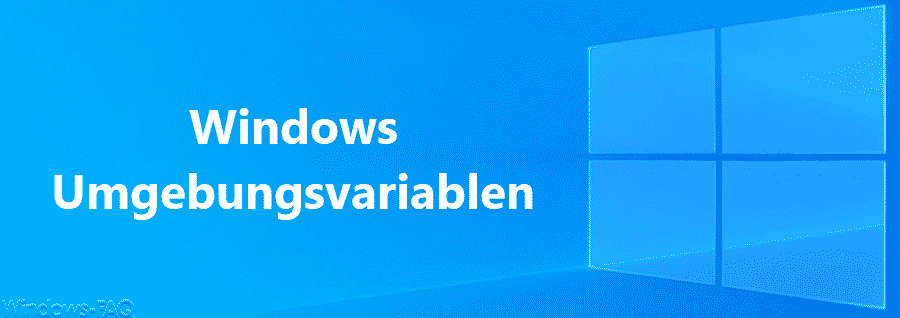 Umgebungsvariablen bei Windows
