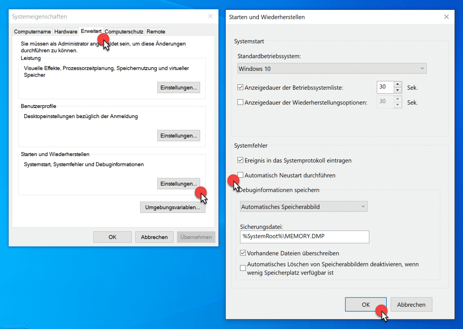 Pc Stürzt Ab Und Startet Neu Ohne Bluescreen Automatischen Windows Neustart nach einem Bluescreen deaktivieren