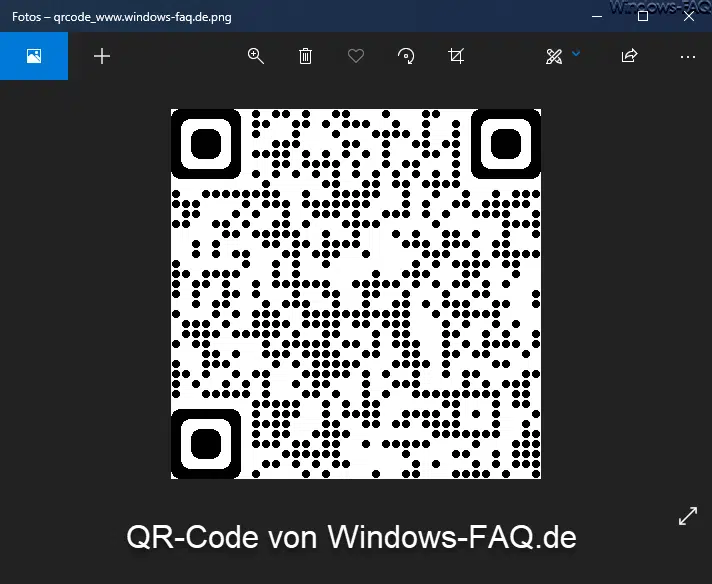 Von einer Webseite einen QR-Code erstellen mit dem Edge Chromium