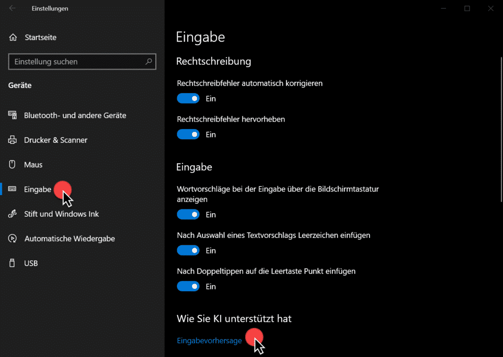 Windows 10 Wie Sie KI unterstützt hat bei der Eingabe