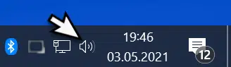 Lautstärke Symbol anzeigen oder ausblenden bei Windows 10