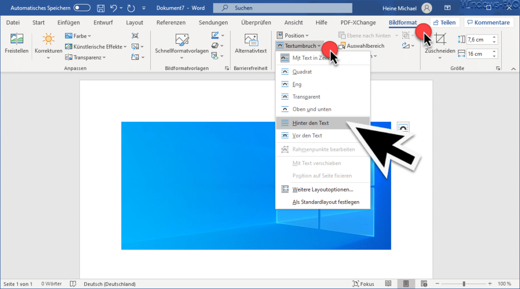 Text Auf Ein Bild Im Word Schreiben Windows Faq Riset