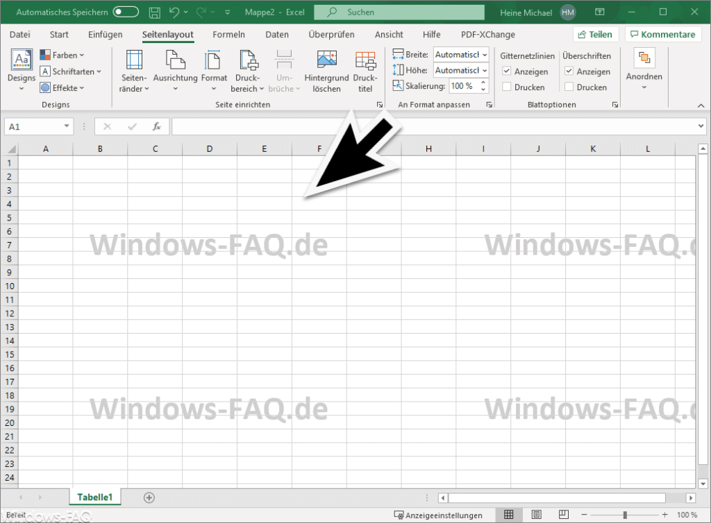 Wasserzeichen Excel