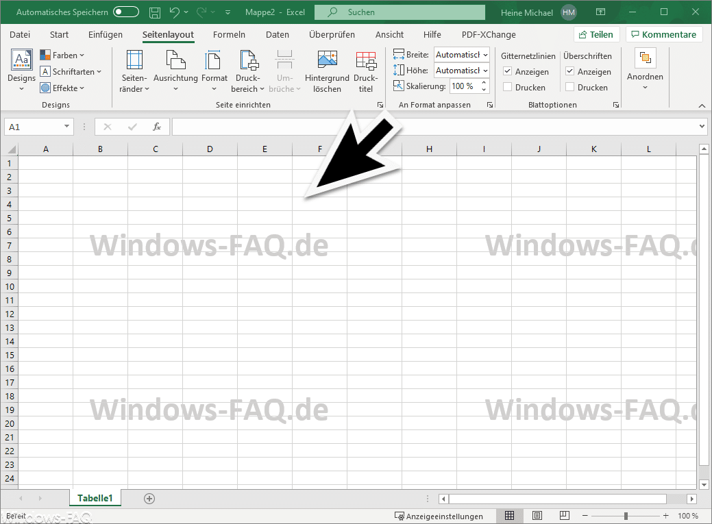 Wasserzeichen im Excel
