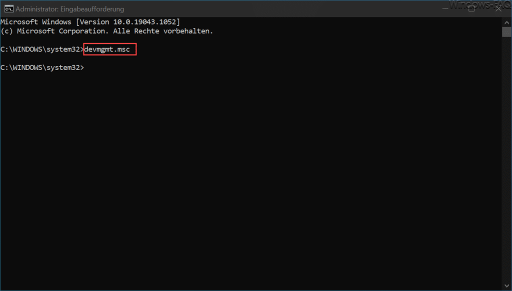 devmgmt.msc Gerätemanager