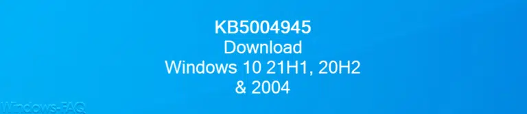 KB5004945 Download Windows 10 21H1, 20H2 & 2004