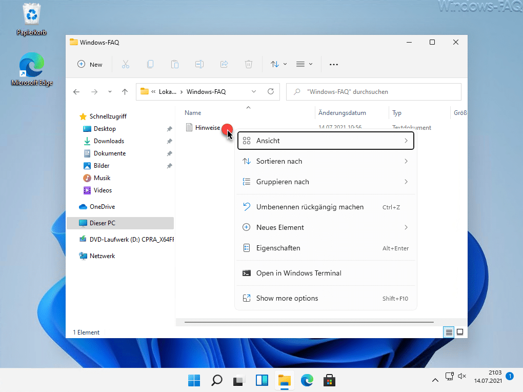 Windows 11 Explorer – neues Design und veränderte Bedienung