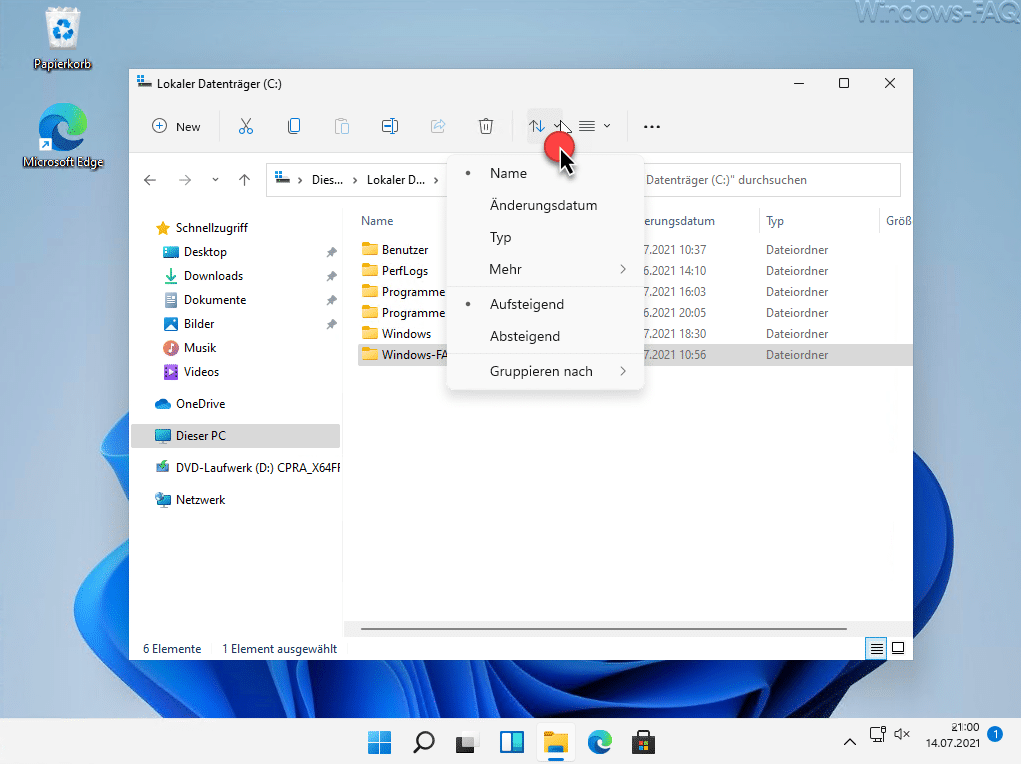 Windows 11 Explorer Sortieren Gruppieren